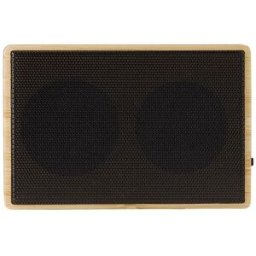 Enceinte sans fil en bambou - Fox caoutchouc acier Polycarbonate (PC) brun