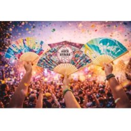 Eventail en bambou en quadrichromie 100% personnalisé