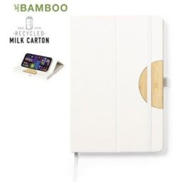 Cahier Personnalisé Support à Prix Abordable Torya bambou carton de lait recyclé