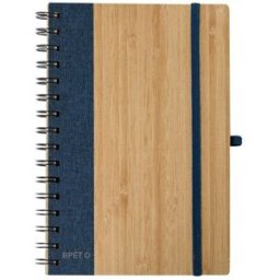 Cahier d'Entreprise Gasmon bambou PET recyclé bleu marine