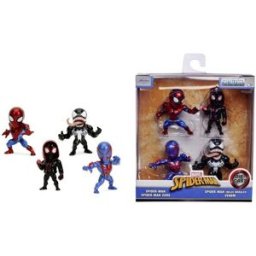 Coffret 4 figurines Spider-Man en métal 6 cm Jada