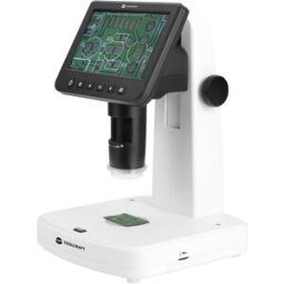TOOLCRAFT TO-9076404 Microscope TOOLCRAFT 12,7 cm (5 pouces) LCD avec polariseur 300 x lumière réfléchie, lumière transmise