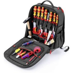 Knipex Modular X15 00 21 51 HL S pour électricien, pour apprentis, VDE, pour pinces, tournevis, pour marteau, pour burin Sac à dos à outils équipé (L x l x H)