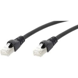 Telegärtner 100008267 RJ45 Câble réseau, câble patch CAT 6a S/FTP 2.00 m noir ignifuge, avec cliquet dencastrement, ignifuge, sans halogène, certifié UL 1 pc(s)
