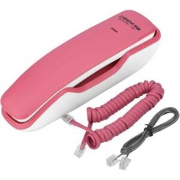 GÉNÉRIQUE Téléphone Filaire Generique Téléphone Fixe Suppression Du Bruit Clavier Intégré Rose Abs