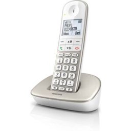 Philips Xl4901s/23 Téléphone Téléphone Dect Identification De L'appelant Argent, Blanc