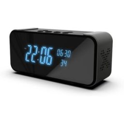 TOTALCADEAU Réveil Caméra Espion Ultra Hd 4k Wi-fi Enceinte Bluetooth