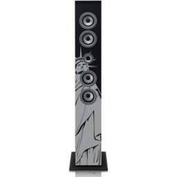 Ices Ibt-6 Ny Liberty - Tour De Son Bluetooth® Avec Radio Fm, Lecteur Usb Et Sd - Noir Gris