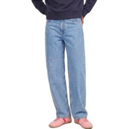 Jack & Jones Kids Jean Fuji R200 Barrel Fit Jjxx Blue Denim / Detail Mid Blue 14 Années Fille