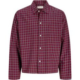 Jack & Jones Kids Chemise à Manches Longues Savona Austin Dobby Tibetan Red / Checks 16 Années Garçon