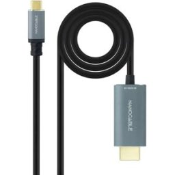 Nanocable Câble Usb-c Hdmi 2.1 1.8 M Black One Size unisex