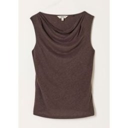 fatface FatFace Linen Cowl Neck Tank Brun FR 44 (EU 42)