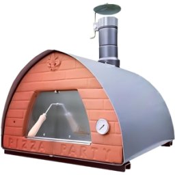 Pizza Party 70x70 Pietra - Four à pizza à bois d'extérieur - Chambre de cuisson 60 x 60 cm - Sole en biscotto réfractaire