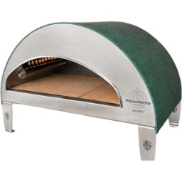Pizza Party Emozione Acquamarina - Four à pizza à gaz d'extérieur - Chambre de cuisson 40 x 70 cm - Sole en briques réfractaires