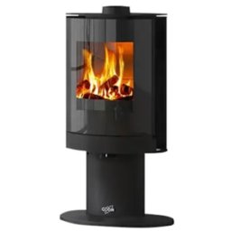 GODIN Poêle à bois Tamaris étanche 7,5 KW buche de 33 cm - 411110NOIR