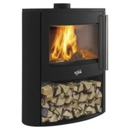 GODIN Poêle à bois Coggia2-1V sur bûcher 9 KW buche de 50 cm - 388245PEINTANTHRACIT