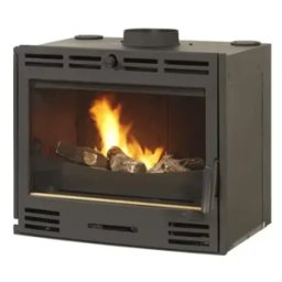 GODIN Insert - Foyer à bois 10 KW buche de 63 cm - 663258ANTHRACITE
