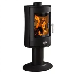 GODIN Poêle à bois longiline Mazamet 8,5 KW buche de 33 cm - 388145ANTH