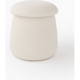 MONOPRIX Coffre pouf de rangement en forme de champignon, 36x36x40cm, en bois M