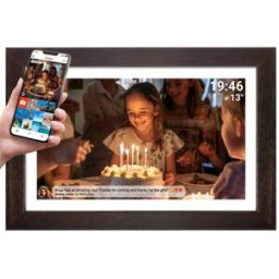 Denver Frameo 1543DW Cadre photo numérique Marron 15,6 pouces