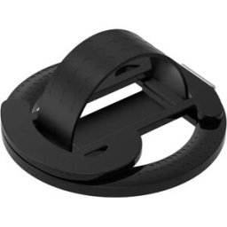 INF Support bague magnétique pliable compatible avec iPhone, prise en silicone souple et support à 180 degrés Le noir