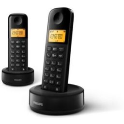 Philips D1602b/34 Téléphone Téléphone Dect Identification De L'appelant Noir