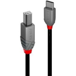 LINDY Câble USB USB 2.0 USB-C® mâle, USB-B mâle 0.50 m noir 36940