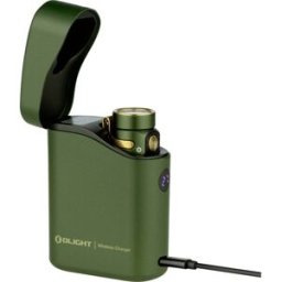 OLight Baton 4 Premium Edition (OD Green) Baton 4 Taschenlampe PE (OD Green) LED Lampe de poche avec interface USB 1300 lm
