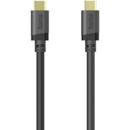 Hama Câble USB-C USB 3.2 Gen1 USB-C® mâle 0.75 m noir contacts dorés 00202008