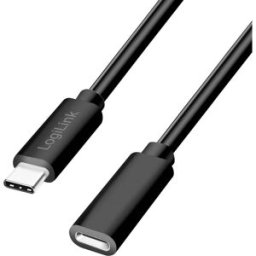 LogiLink Câble USB-C USB 2.0 USB-C® mâle, USB-C® femelle 2.00 m noir CU0211