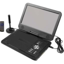 Reflexion DVD1025 Téléviseur portable avec lecteur DVD 25.6 cm 10.1 pouces CEE: E (A - G) fonctionnement sur batterie
