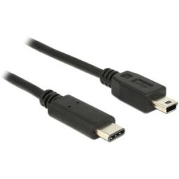 Delock Câble USB USB 2.0 USB-Mini-B mâle, USB-C® mâle 0.50 m noir 83335