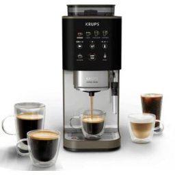 Krups SA403BE0 Machine espresso noir, acier inoxydable