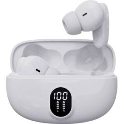 Denver TWE-57W WHITE Écouteurs intra-auriculaires Bluetooth Stereo blanc boîtier de charge téléphone portable