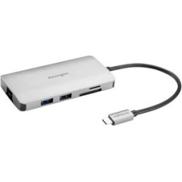 Kensington Station daccueil USB-C® UH1400p Convient pour les marques: universel avec fonction de chargement, lecteur de cartes intégré, alimentation USB-C®