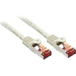 LINDY 47344 RJ45 Câble réseau, câble patch CAT 6 S/FTP 2.00 m gris blindé 1 pc(s)