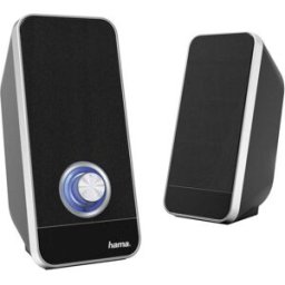 Hama 2.0 Enceintes PC filaire 6 W noir, argent
