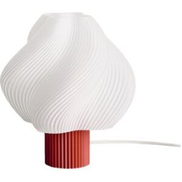 CRÈME ATELIER - Lampe de table Soft Serve - Rouge - PLA recyclé - Designer Crème Atelier