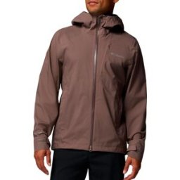Columbia - Veste de randonnée imperméable et coupe-vent en OMNI-TECH™ - Trailborne 2.5L Shell Iron - Taille S - Marron