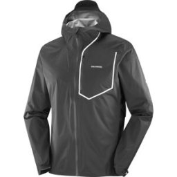 Salomon - Veste de trail imperméable et coupe-vent - Bonatti Pro Jkt M Deep Black - Taille M - Noir