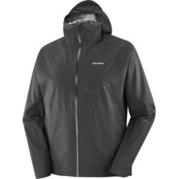 Salomon - Veste imperméable et coupe-vent de trail - Bonatti Waterproof Jkt M Deep Black - Taille S - Noir