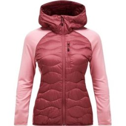 Peak Performance - Doudoune coupe-vent et déperlante - W Helium Down Hybrid Hood Wild Rouge Warm Blush - Taille S - Rose