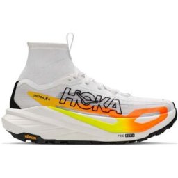 Hoka - Chaussures de trail - Tecton X 4 M Frost/Neon Tangerine - Taille 45 1/3 - Gris