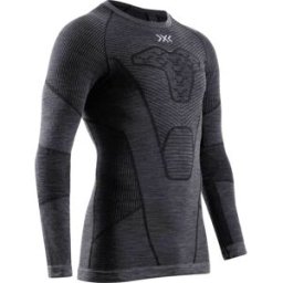 X-Bionic - T-shirt technique en laine de mérinos - Symbio Merino Shirt LS M Rhino Grey en Laine - Taille S - Gris