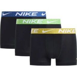 Nike Boxers 0000ke1156 Trunk 3 Unités Black Sfrn Qrtz / Mn Grn / Ct Bl M Ssh Wb L Homme