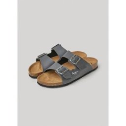 Pepe Jeans Sandales Bio Double Natural Antracite EU 46 Homme