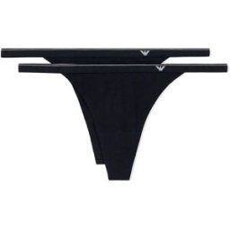 Giorgio Armani Emporio Armani String Ew000405_af25589 2 Unités Black M Femme