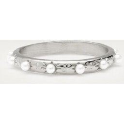 Bague Bold perles fantaisie 'martelée' My Jewellery Argenté 17 femme