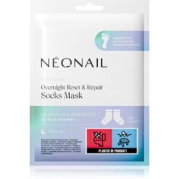 NEONAIL Foot Care Overnight Reset & Repair Socks Mask masque régénérant pieds forme de chaussettes pour la nuit 1 paire