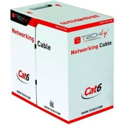 Techly Câble Réseau Cat6 Itp9-flu-0305 305 M Gray One Size unisex